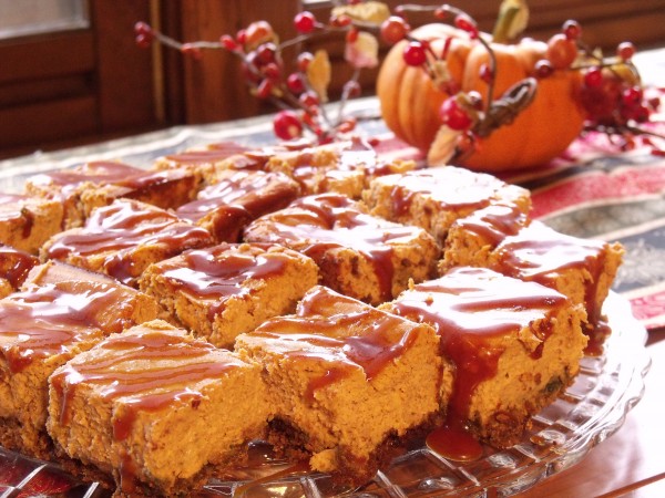 Pumpkin Cheesecake Bars Curious Cuisiniere