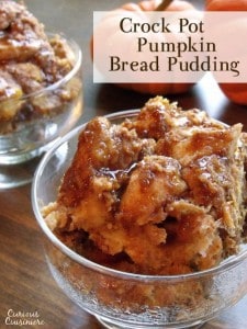 Crock Pot Pumpkin Bread Pudding • Curious Cuisiniere