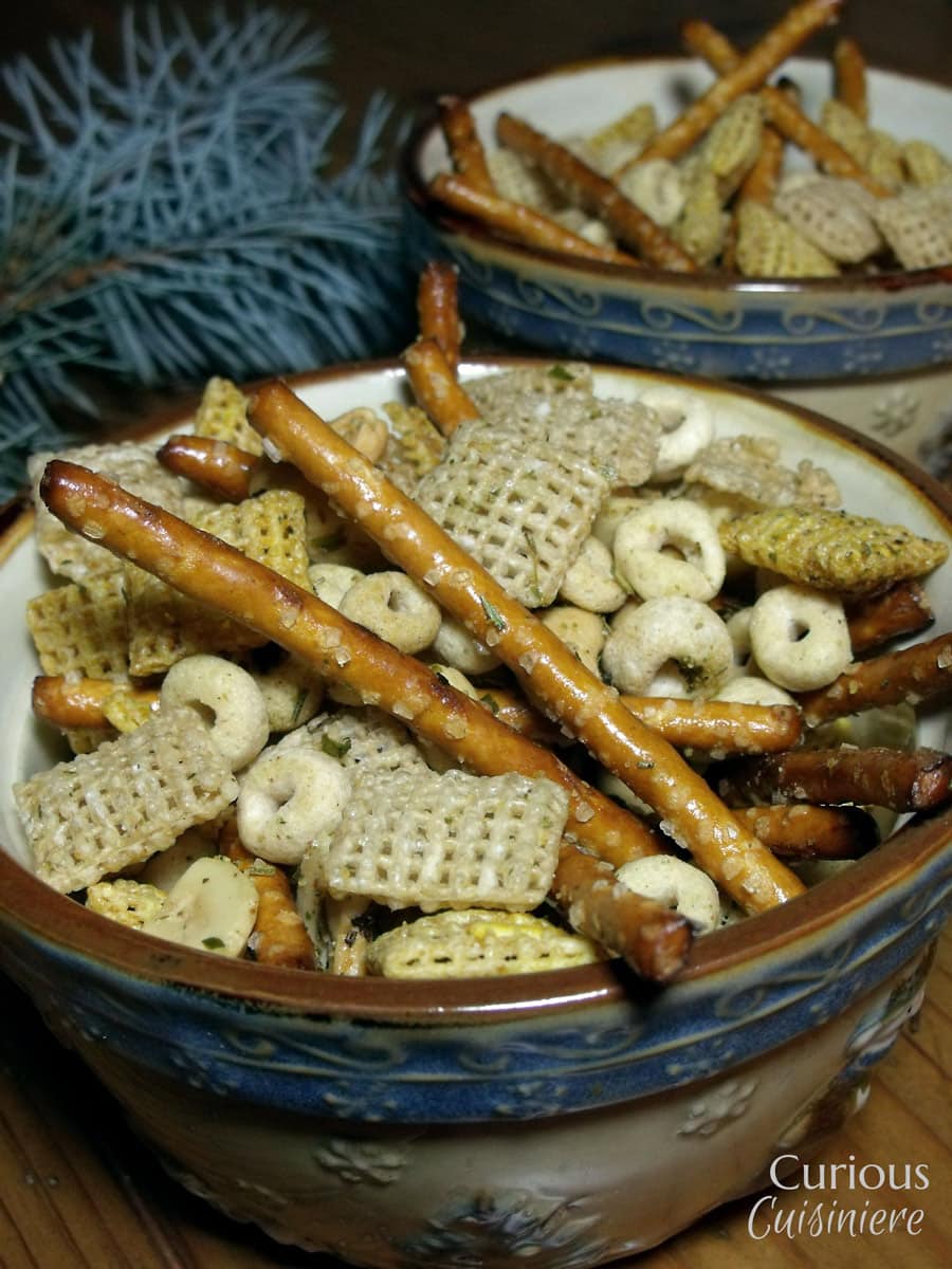 Herbed Savory Snack Mix - Curious Cuisiniere