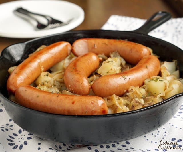 Polish Sausage and Sauerkraut Hash • Curious Cuisiniere