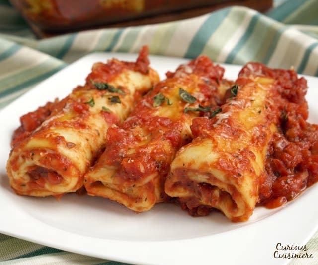Cannelloni Ricotta e Spinaci (Spinach and Ricotta Cannelloni) • Curious  Cuisiniere