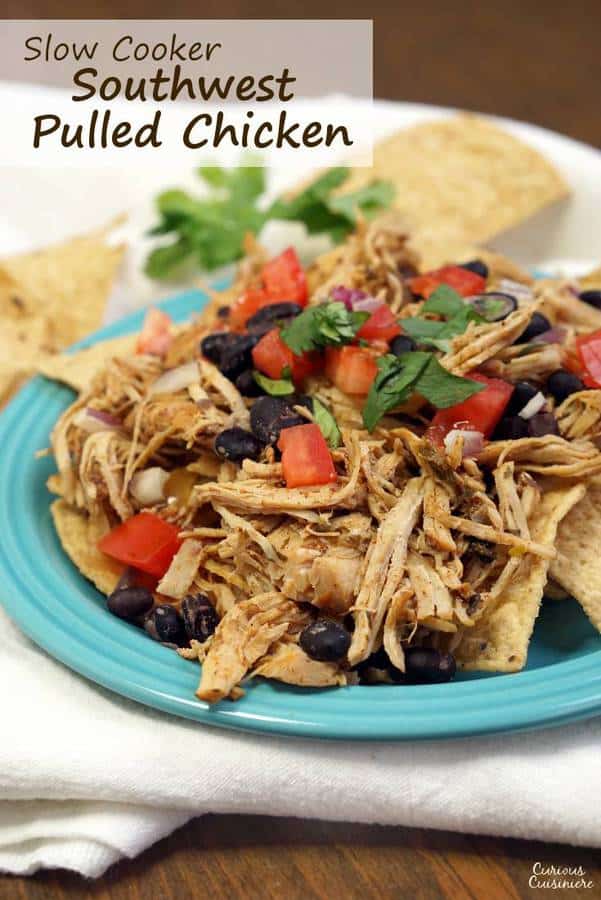 Crock Pot Southwest Pulled Chicken Curious Cuisiniere