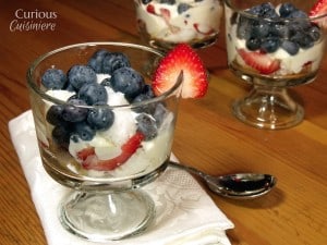 Individual Red White and Blue Trifles With Summer Berries • Curious ...