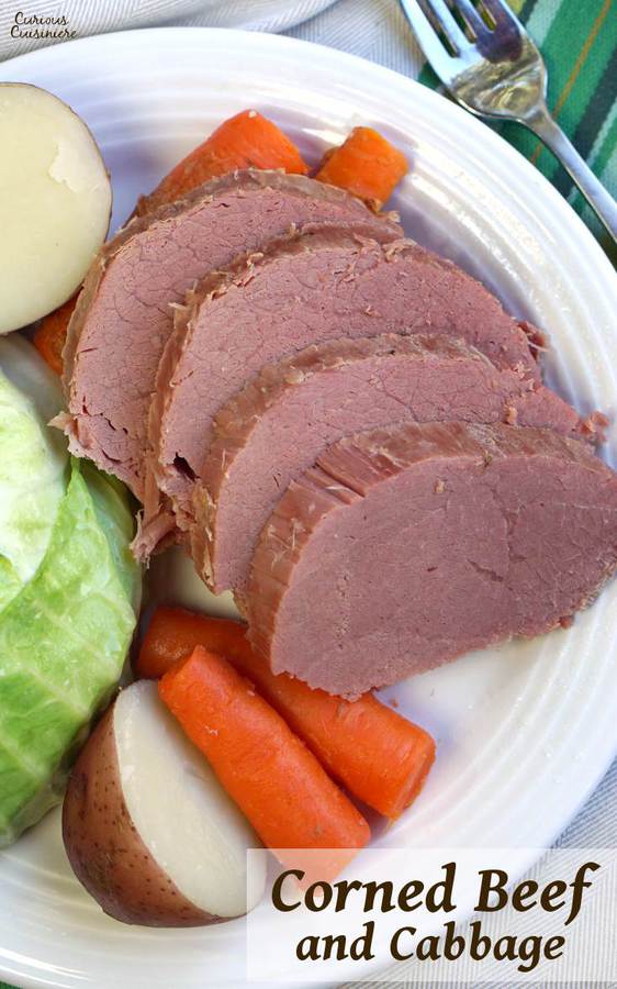 While it might not be an Irish dish, Corned Beef and Cabbage has become the staple dish of St. Patrick's Day. Find out why! | www.CuriousCuisiniere.com