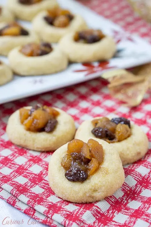 Thumbprint Mincemeat Cookies • Curious Cuisiniere