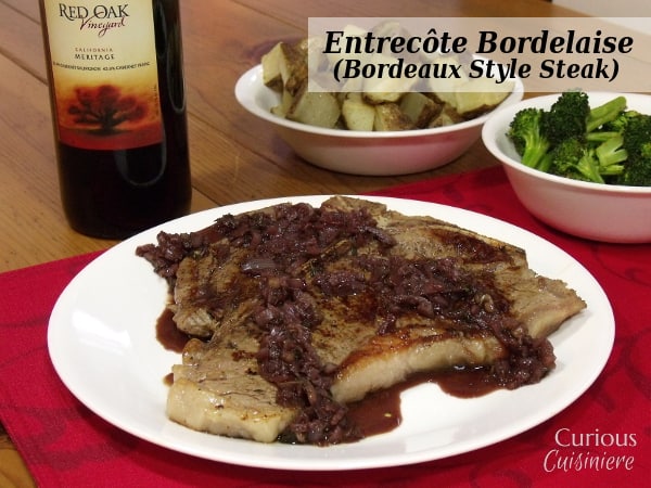 Bordeaux Style Steak from Curious Cuisiniere