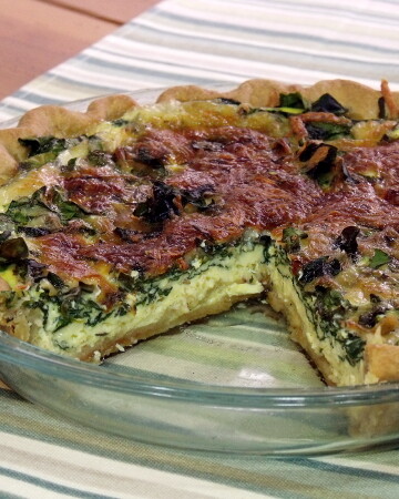 Quiche Florentine (Spinach Quiche) • Curious Cuisiniere