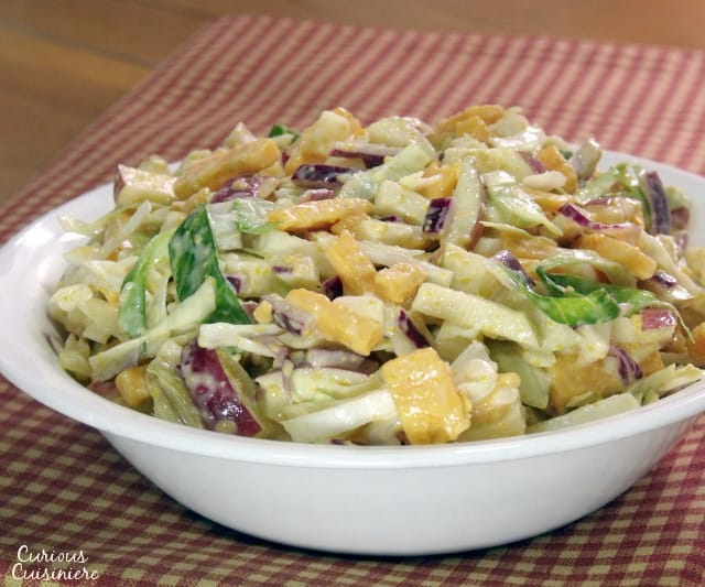 Cheddar Apple Slaw • Curious Cuisiniere