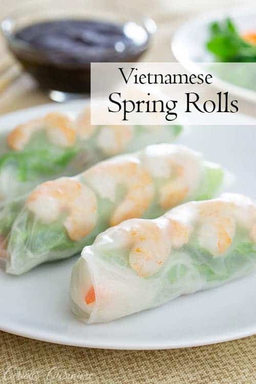 Vietnamese Fresh Spring Rolls Recipe • Curious Cuisiniere