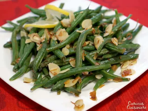 Haricots Verts Green Beans Amandine Curious Cuisiniere