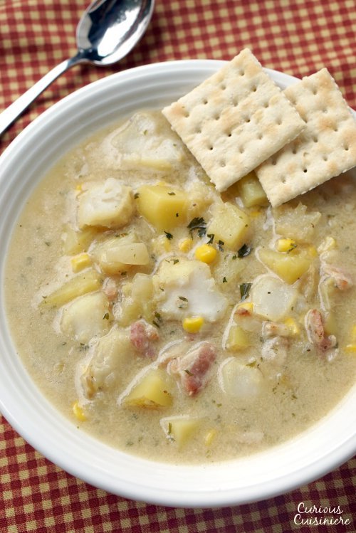 New England Seafood Chowder • Curious Cuisiniere