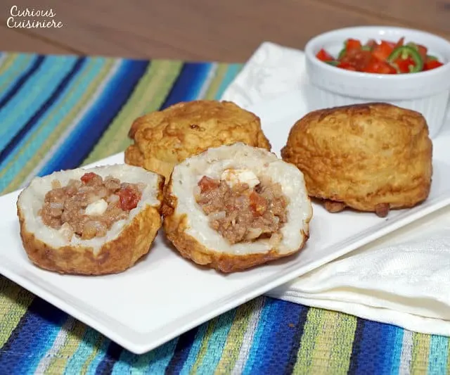 Papas Rellenas 🥔🇵🇷 Ingredients: 2 lbs potatoes 3 tbsp corn