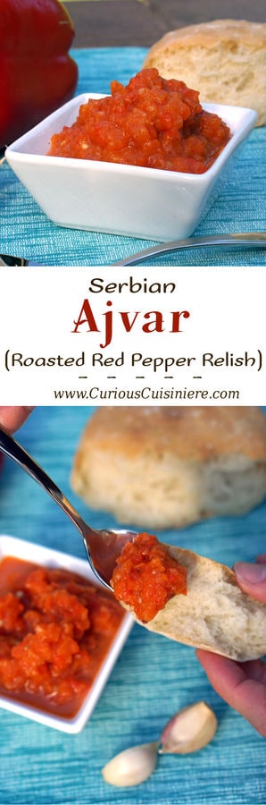 Ajvar Serbian Roasted Red Pepper Relish • Curious Cuisiniere 