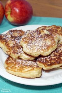 Racuchy z Jablkami (Polish Apple Pancakes) • Curious Cuisiniere