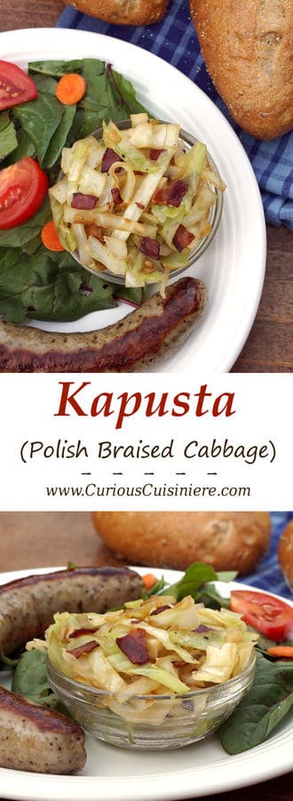 Kapusta (Polish Braised Cabbage) • Curious Cuisiniere