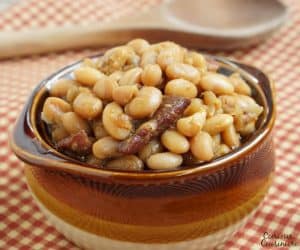 Slow Cooker Boston Baked Beans For A Crowd • Curious Cuisiniere