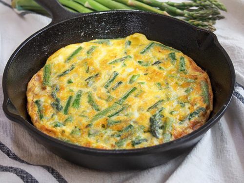 Italian Asparagus Frittata • Curious Cuisiniere