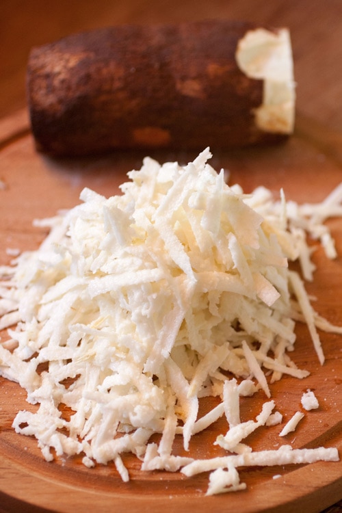 grated cassava