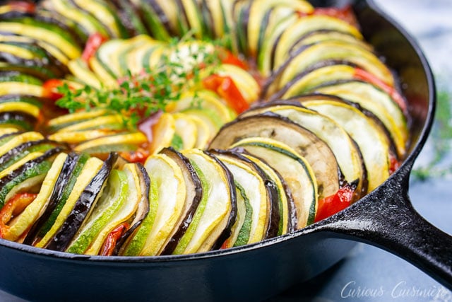 Layered Baked Ratatouille • Curious Cuisiniere