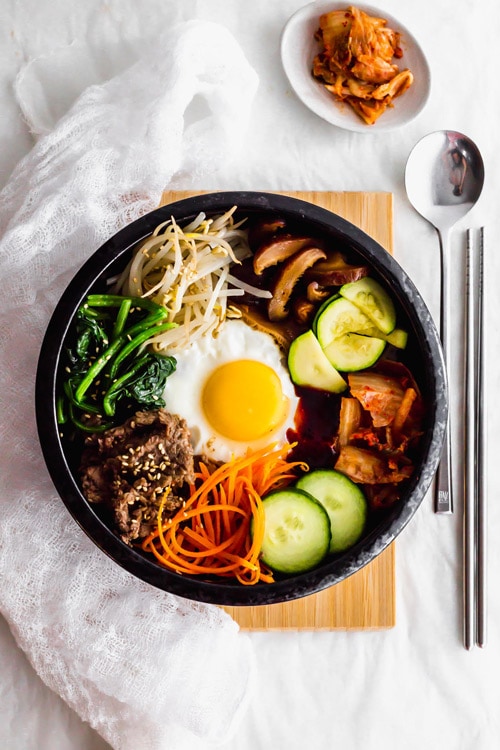 Korean Beef Bibimbap (Mixed Rice Bowl) • Curious Cuisiniere