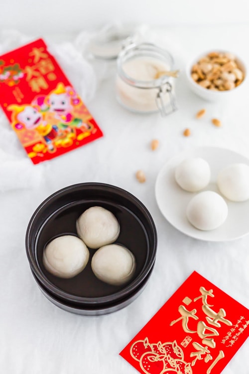 Peanut Tang Yuan (Glutinous Rice Balls) • Curious Cuisiniere