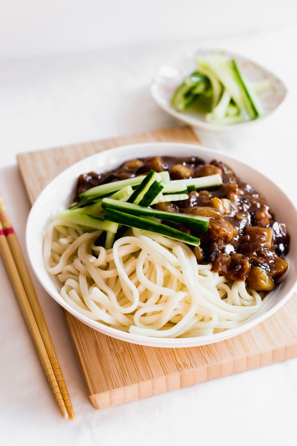 Jajangmyeon (Korean Black Bean Sauce Noodles) • Curious Cuisiniere