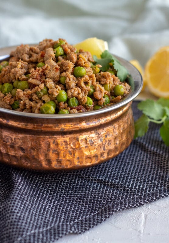 Keema Matar (Pakistani Ground Beef Curry with Peas) • Curious Cuisiniere