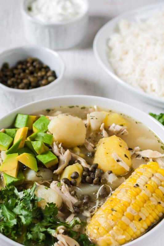 Colombian Ajiaco Chicken Soup Curious Cuisiniere