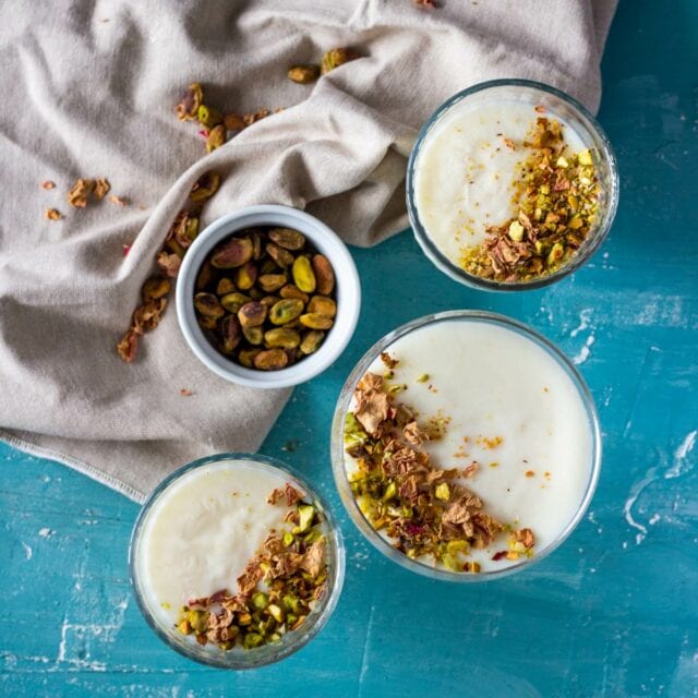 Muhallebi - Middle Eastern milk pudding