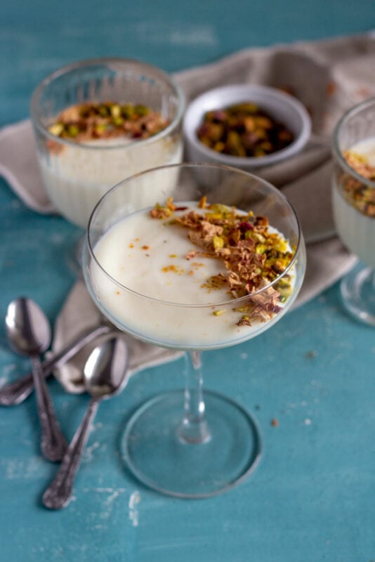 Mahalabia-Middle Eastern milk pudding