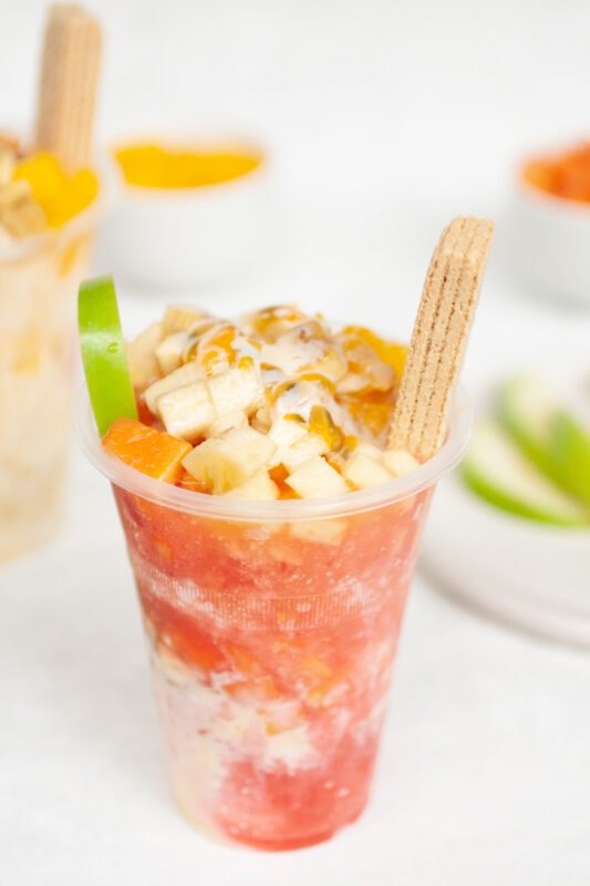 Cholados (Colombian Snow Cones with Fruit) • Curious Cuisiniere