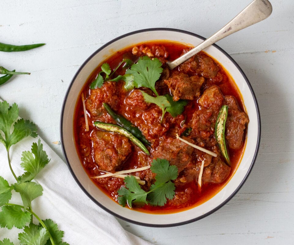 Lamb Karahi (Pakistani Lamb Curry) • Curious Cuisiniere