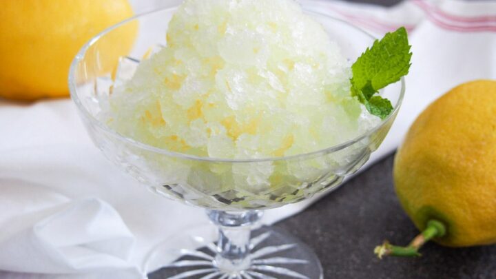 Lemon granita with ice cream maker - Blog de Claudia&Julia