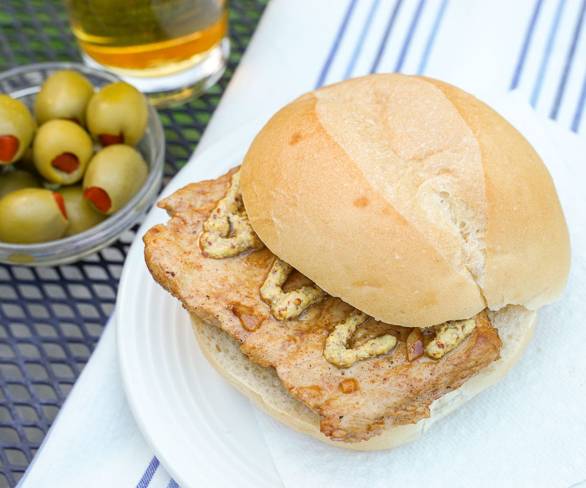 Bifanas - Famous Portuguese Pork Sandwich - fed by sab
