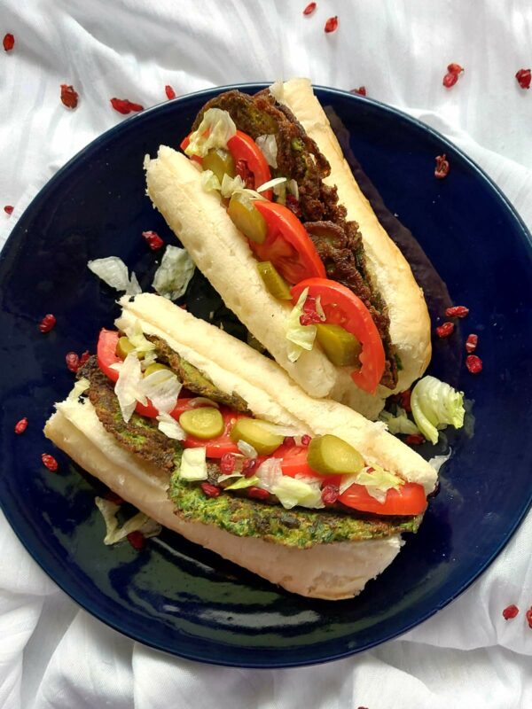 Kuku Sabzi (Persian Herb Omelette) Sandwich • Curious Cuisiniere