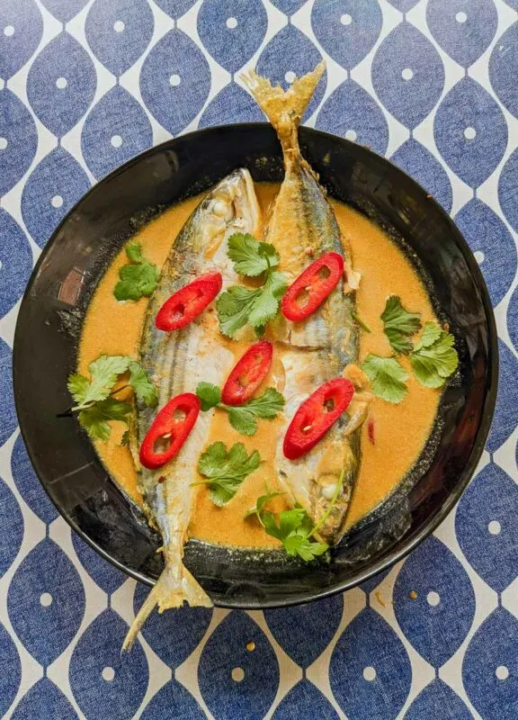 Gulai Panas Malaysian fish curry with coconut milk