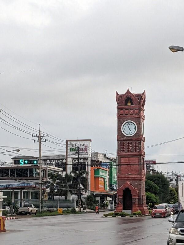 Clock tower in Isan