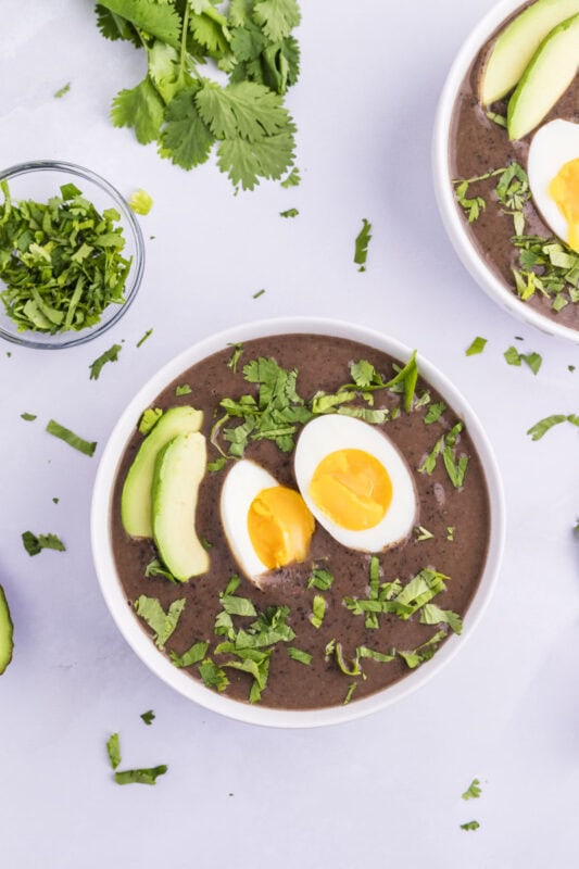 Sopa Negra (Costa Rican Black Bean Soup) - easy black bean soup